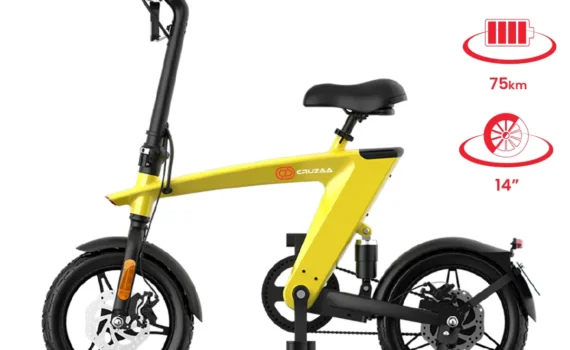 The Max foldable E-Bike Solarbeam Yellow | Range 35km | Top Speed 25km/h