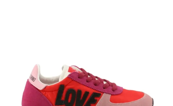 Pink Red Suede Sneakers