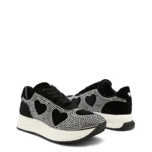 Rhinestone Heart Sneakers