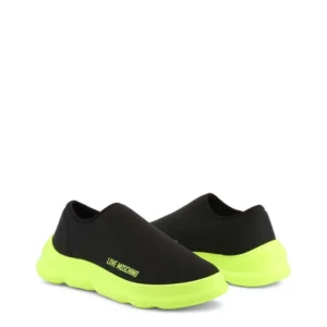 Slip-On Sneakers in Neon Green