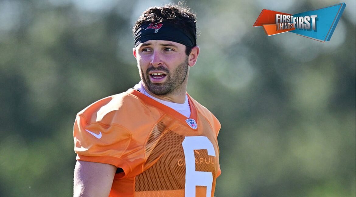Bucs add $30 million guaranteed to Baker Mayfield's contract | First Things First 2 m3btc20zhsc0imfl