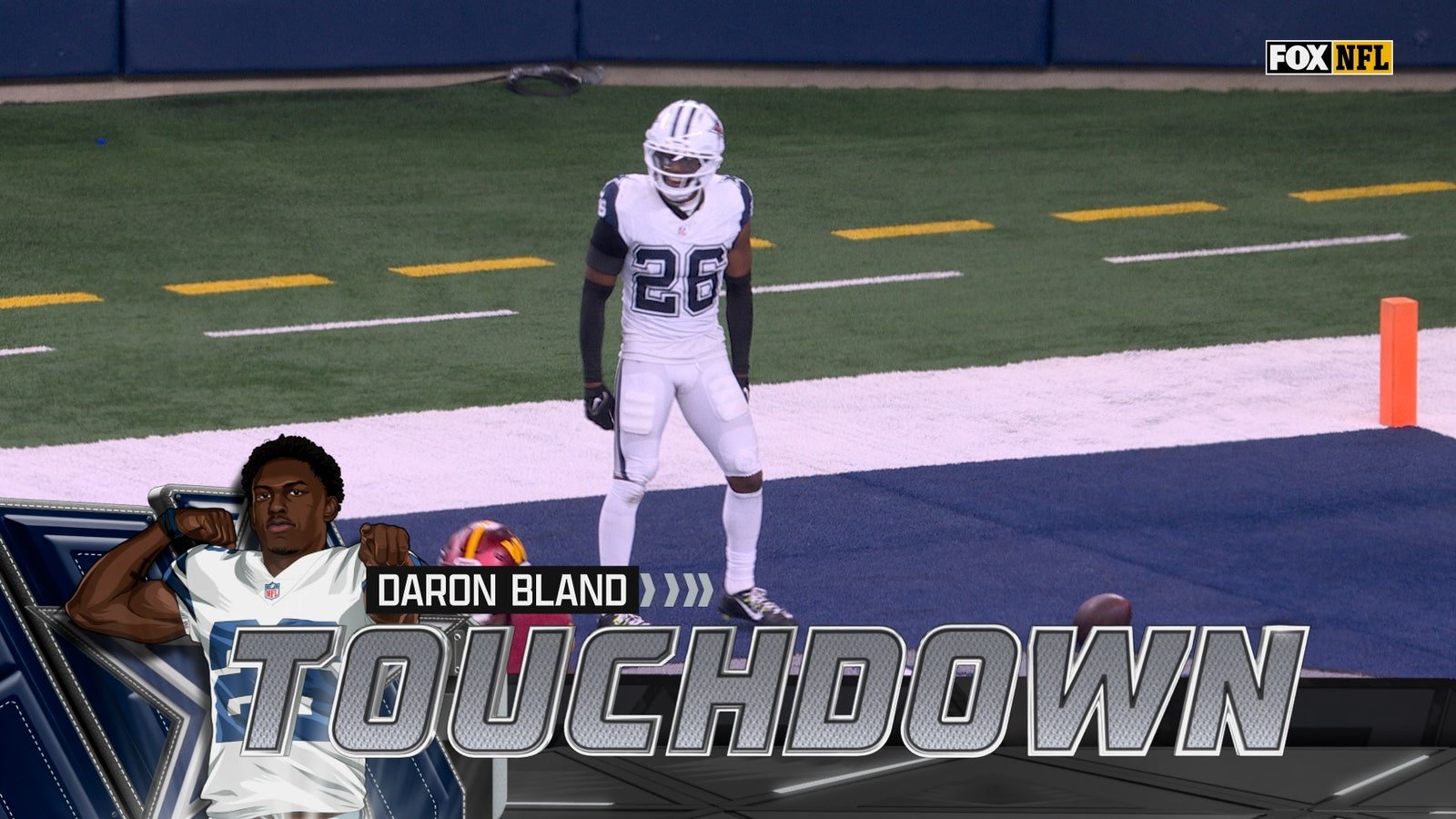 Daron Bland picks off pass and returns it for a TD, extending Cowboys' lead over Commanders | NFL Highlights