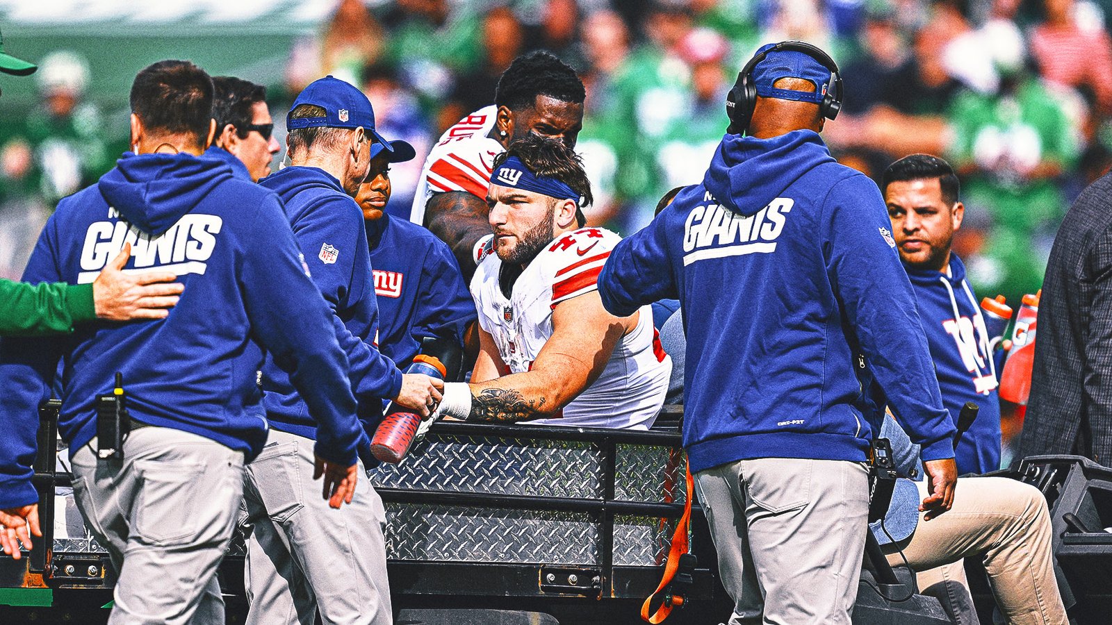 Cam Skattebo Gets Visit From Eagles Big Dom After Season Ending