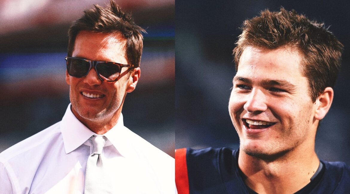 Josh Allen Comparisons 'Very Real': Tom Brady, Drew Bledsoe Praise Drake Maye 4 tom brady drake maye