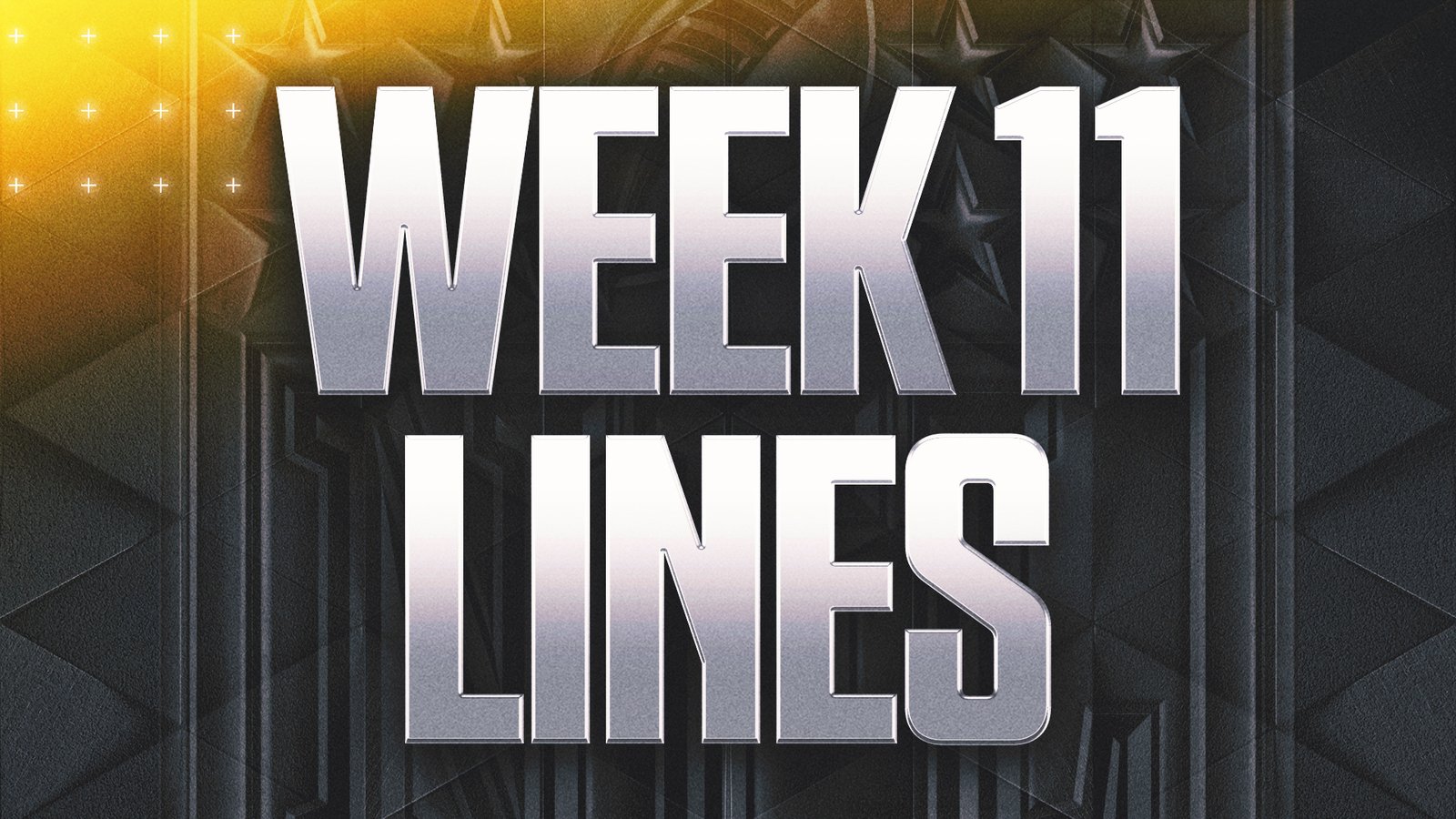 2025 NFL Odds Week 11 Lines Spreads for all 15