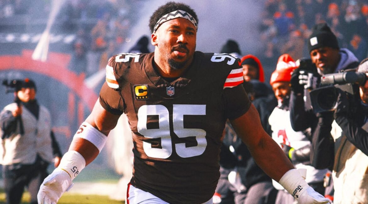 Myles Garrett: Breaking NFL Sack Record Against Aaron Rodgers Would be 'Special' 2 myles1