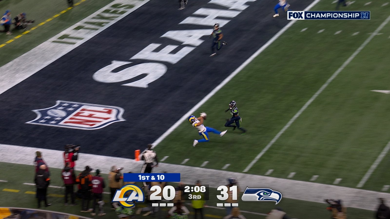 Matthew Stafford amp Puka Nacua connect for 34 yard TD shrinking