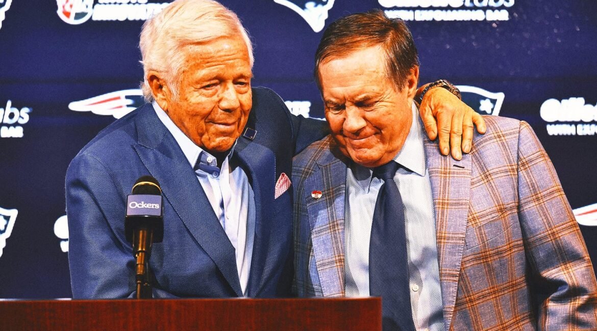 'Absolutely Asinine': Robert Kraft, Rob Gronkowski Question Bill Belichick's Hall Snub 2 kraft belichick