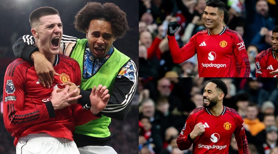 Manchester United Rescued By Benjamin Sesko's Stoppage-Time Strike 1 Sesko20Casemiro20Cunha20Man20Utd20GFX