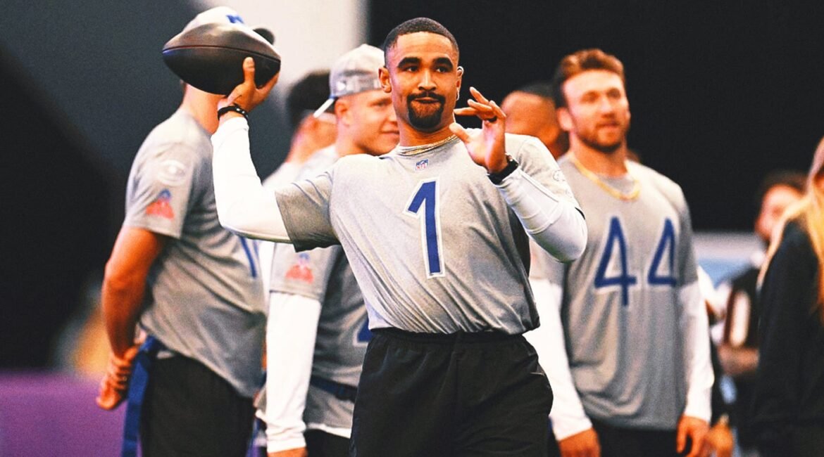 Jalen Hurts Leads NFC Past AFC in High-Scoring Pro Bowl Game 2 jalen hurts horizontal