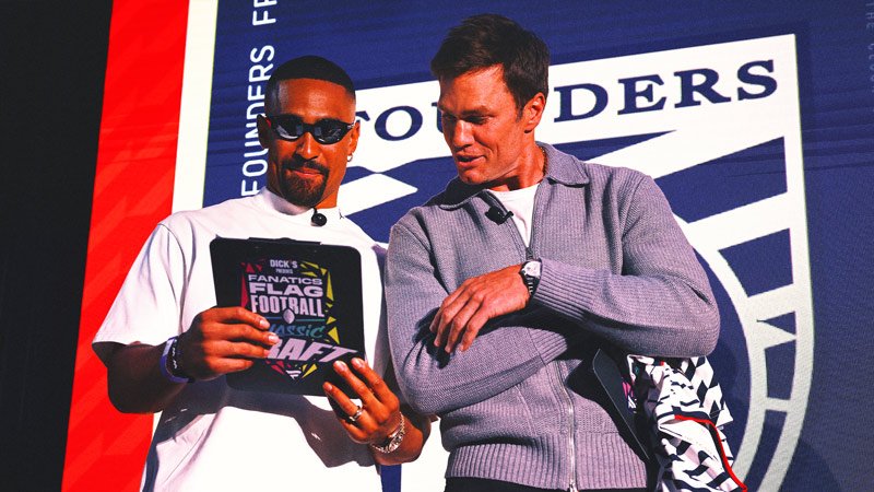 Brady Gronk Hurts Burrow Fanatics Flag Football Classic Draft Results