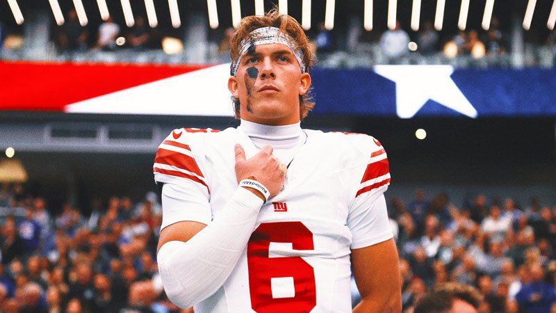 Giants QB Jaxson Dart on John Harbaugh Couldnt Think of