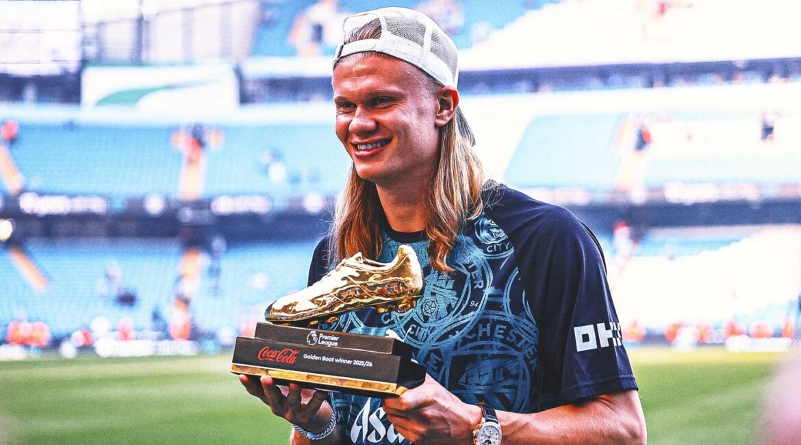 Erling Haaland Wins Third Golden Boot To Match Harry Kane, Alan Shearer 2 haaland 1