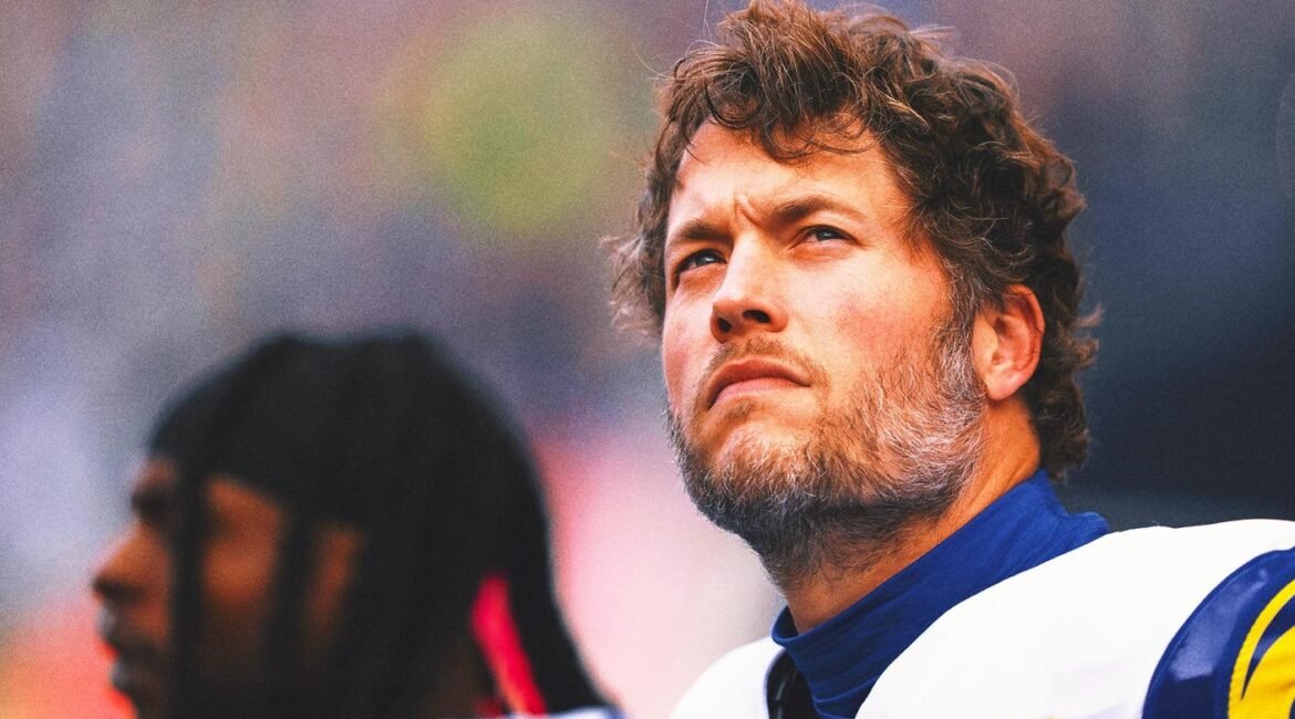 Reigning MVP Matthew Stafford Weighs In on Rams’ Decision to Draft Ty Simpson 2 staffordfront 1