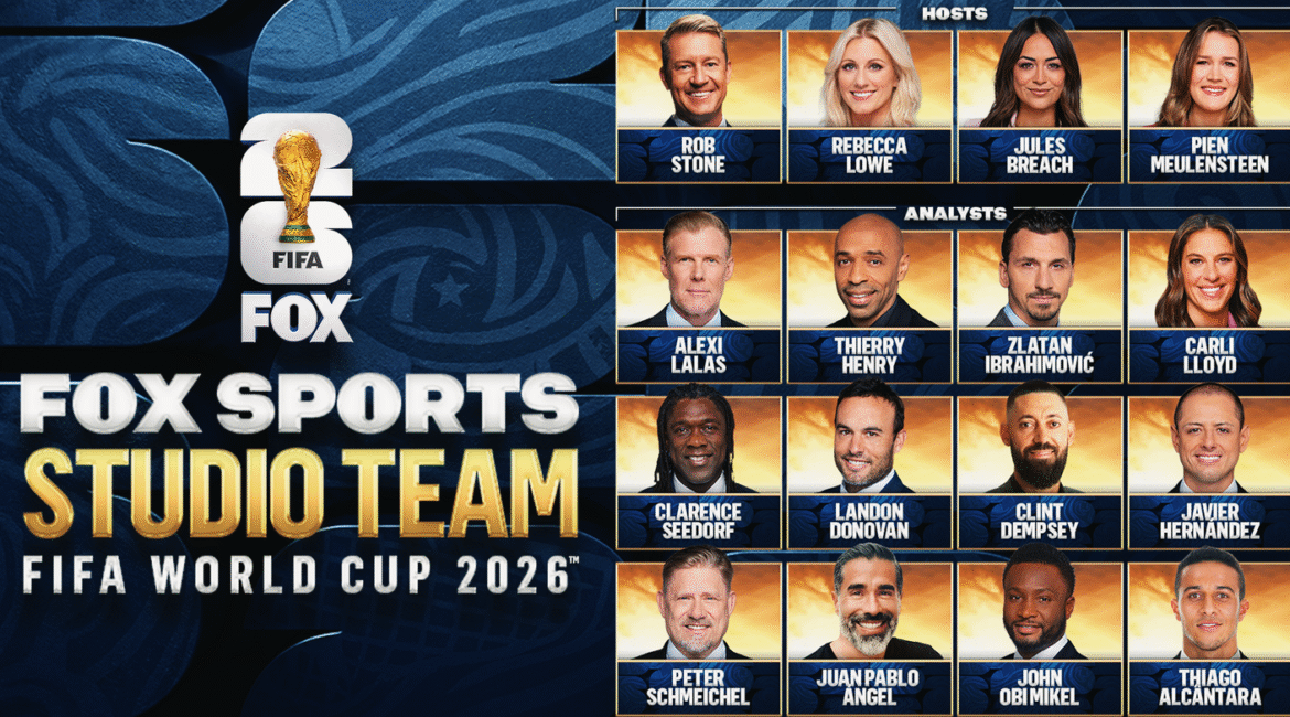 FOX Sports Unveils Full Studio Team Lineup For 2026 FIFA World Cup 1 wc26 studio team editorial