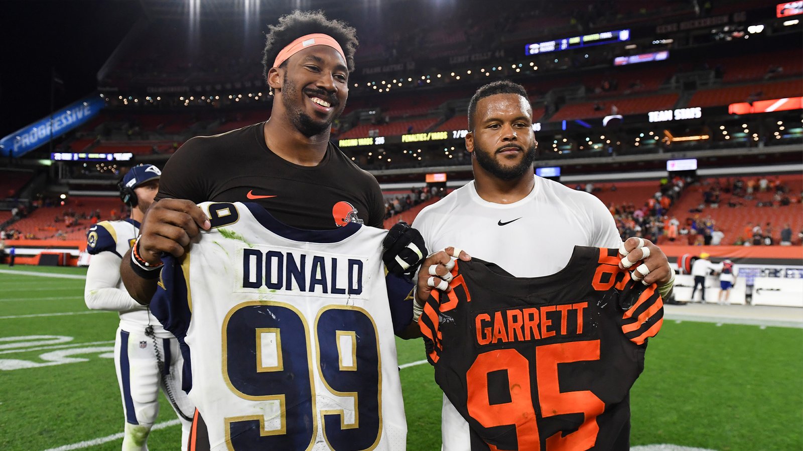 Aaron Donald On Returning To Rams Post Myles Garrett Trade: ‘It Got Me Thinking’ 3 Aaron Donald On Returning To Rams Post Myles Garrett Trade