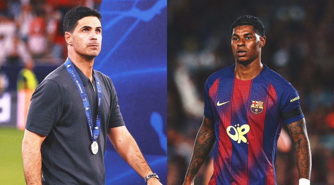 Arsenal Eyes Marcus Rashford As Barcelona, Man United Talks Stall 2 arteta rashford 1