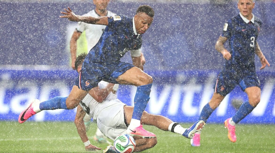 Kylian Mbappe Made 'Very Nervous' By Rain Storm Before Inspiring France To Victory 2 mbappe horizontal
