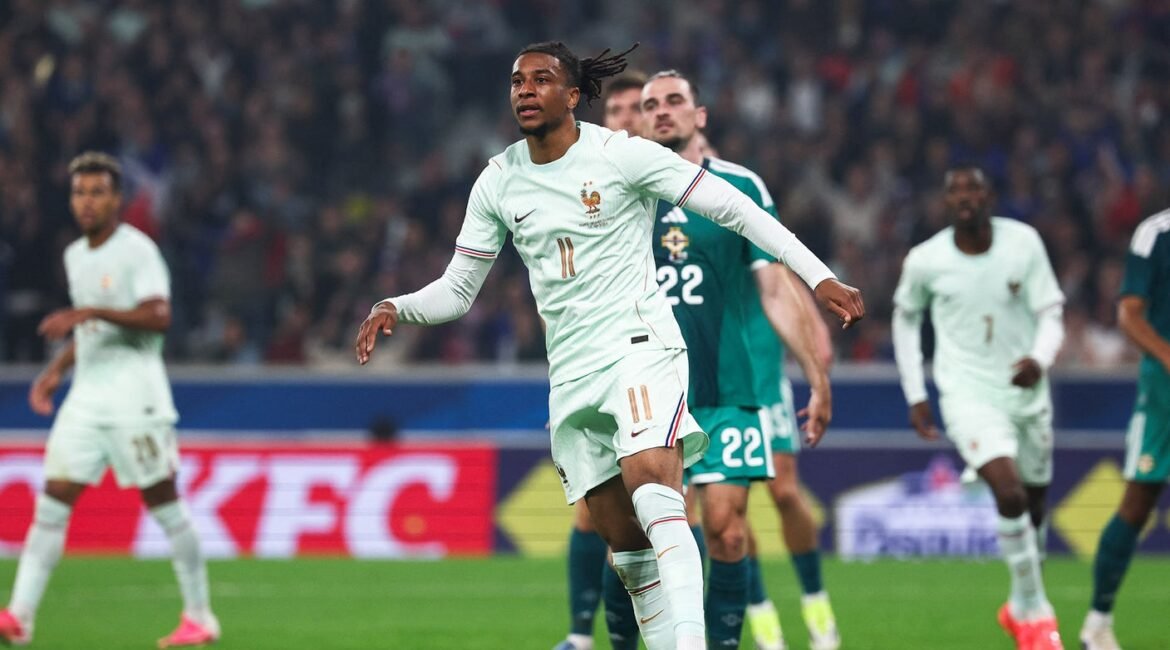 Michael Olise Completes Hat Trick As France Cruises Past Northern Ireland 2 olise 1
