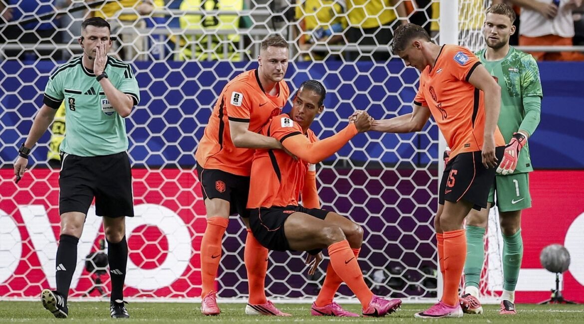 'I Couldn't Feel My Leg': Virgil Van Dijk Suffers Injury Scare In Win vs. Sweden 2 virgil 1
