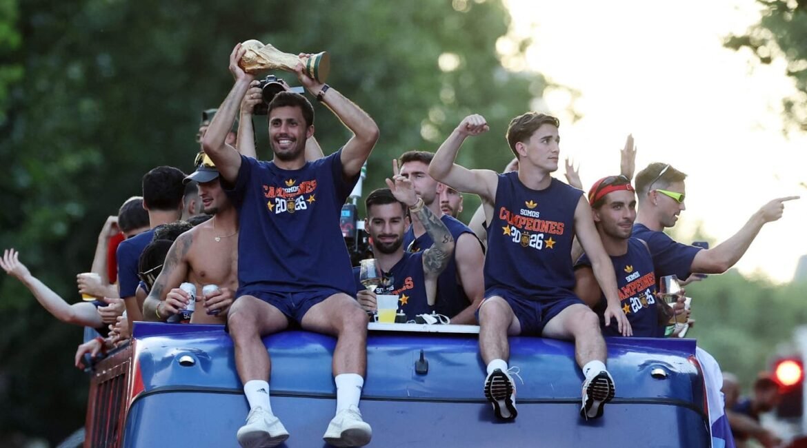 Spain's World Cup Parade Highlights, From Yamal And His Brother To Joyful Fans 1 gettyimages 2286331050 scaled e1784585835490