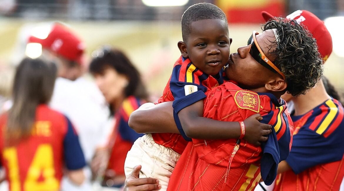 How Lamine Yamal's Little Brother, Keyne, Celebrated Spain's World Cup Win 2 keyne yamal