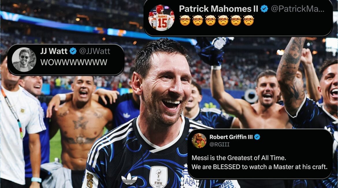 Sports World Reacts To Argentina's Comeback Win vs. England In World Cup Semis 3 messi1 7