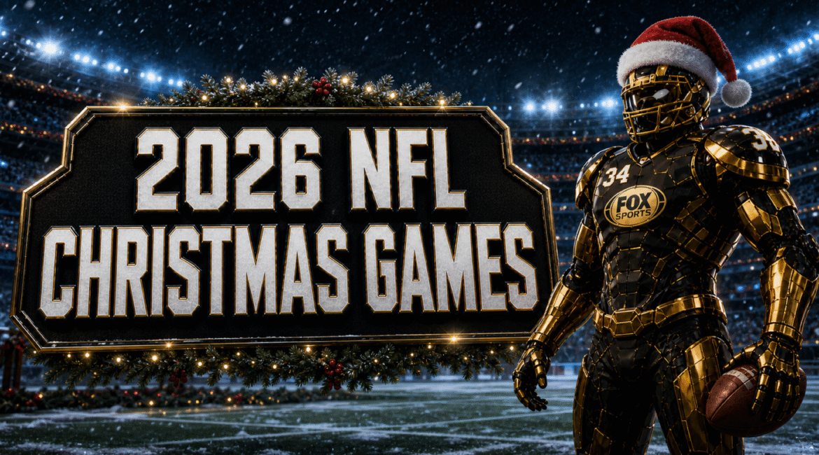 2026 nfl christmas games cleatus horizontal