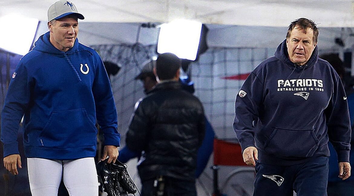 Adam Vinatieri Jabs At Bill Belichick's Absence From Hall of Fame Acceptance Ceremony 2 adam vinateiri belichick horizontal