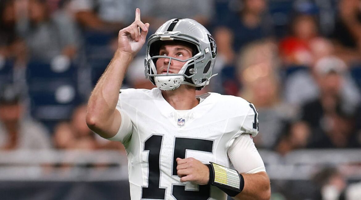 Fernando Mendoza Learns From Struggles In Raiders' Preseason Game Against Texans 2 fernando mendoza horizontal