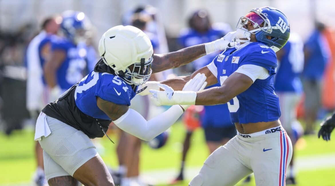 Tempers Flare In Joint Practice As Giants Pass Rush Overpowers Dolphins 2 gettyimages 2290657994 scaled e1787270999684