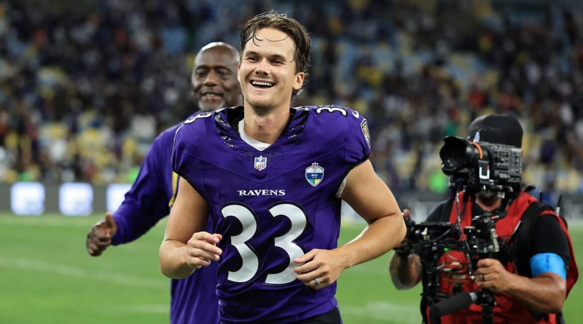 Ravens' Tyler Loop Hits Ronaldo's ‘Siu’ After Walk-Off FG To Beat Cowboys In Brazil 2 gettyimages 2297461762 scaled e1790559300828