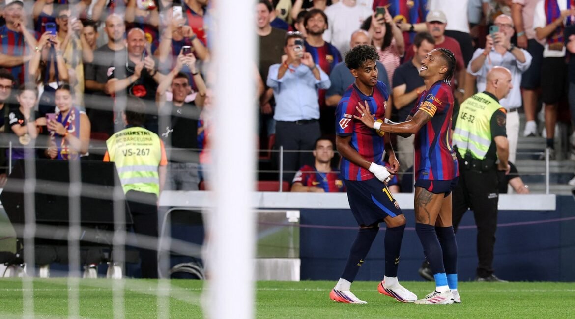 Lamine Yamal, Raphinha Combine For 4 Goals As Barcelona Stays Perfect In LaLiga 2 yamal1 1